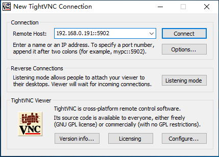 连接VNC